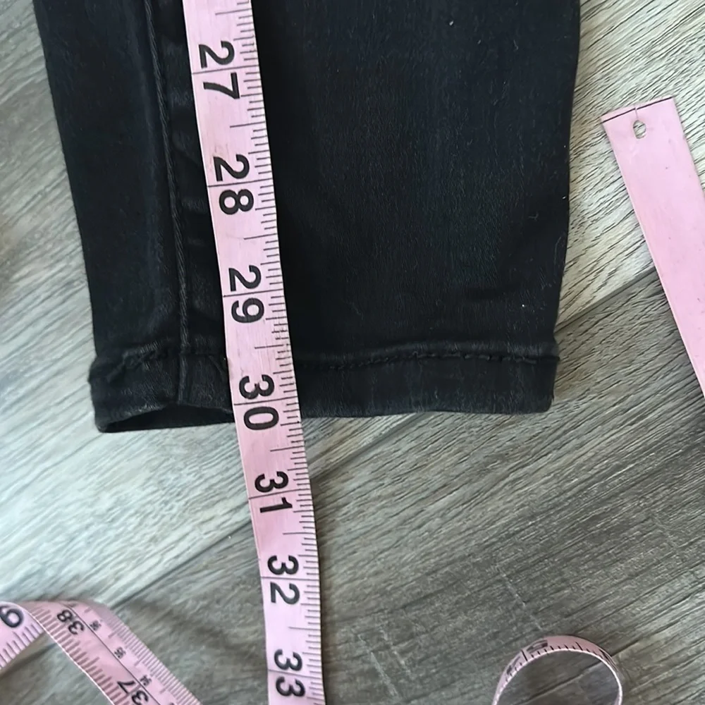 INC jeans skinny jeans size 4 black bikercore fitted